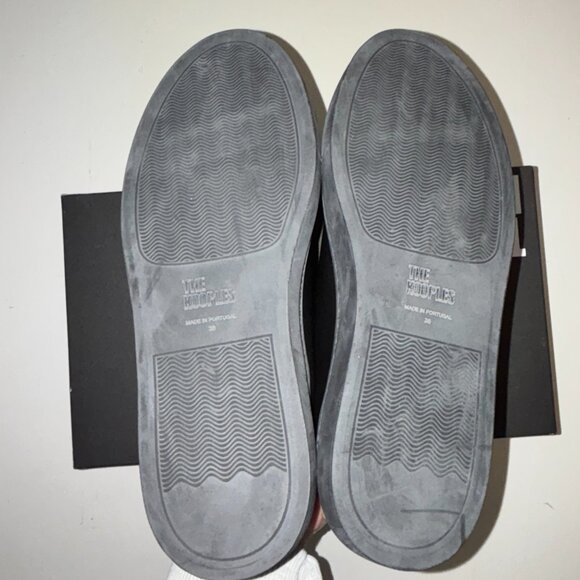 NEW | THE KOOPLES Leather Sneakers Black Unisex FR 38 (Women 7) - Picture 6 of 7